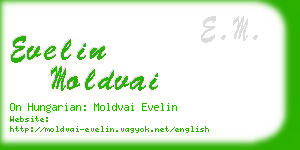 evelin moldvai business card